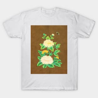 Minhwa: Chrysanthemum and Bumblebee B Type T-Shirt